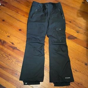 Black Columbia snow pants. Size medium.